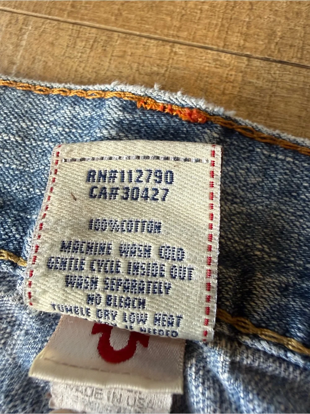 True Religion Ricky Bootcut Jeans Men’s 36x33 Made USA Distressed Y2K Faded